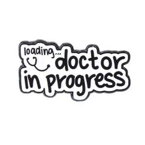 1 LEFT‼️ Doctor in Progress Enamel Pin Medical School Med Student Resident Gift